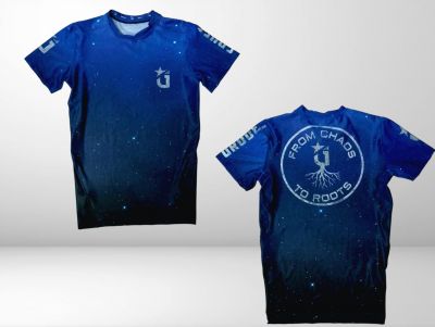 Lycra Space Chaos. Azul
